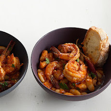 Garlic Shrimp and White Beans