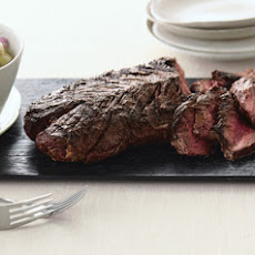 Grilled Lime-Curry-Rubbed Hanger Steak with Fresh Melon-Cucumber Chutney