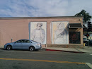 James Dean and Marilyn Monroe Mural