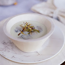 Oyster Soup with Frizzled Leeks