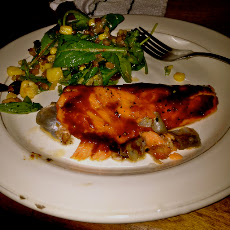 Rainbow trout with hoisin sauce