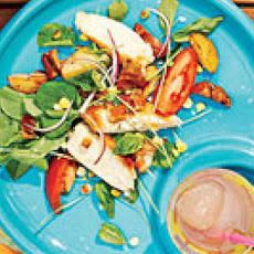 Chicken Salad with Roasted Potatoes and Corn