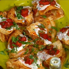 Bbq Chicken Quesadilla with Smoked Tomato Relish and Buttermilk Dressing