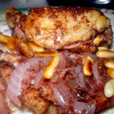 Mussakhan (Baked Chicken on Bread) Middle East, Palestine