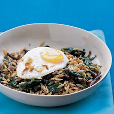 Orzo and Spinach Hash