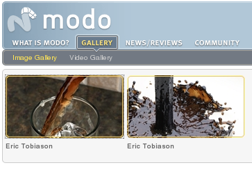 Blender Fluid simulation at Modo Image Gallery .