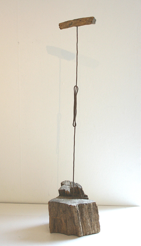 verbinding, 2003 (hout, ijzer, acryl)