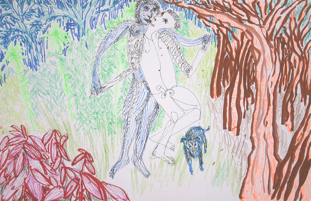 adam & eve & their doggie smooch in paradise, 2007