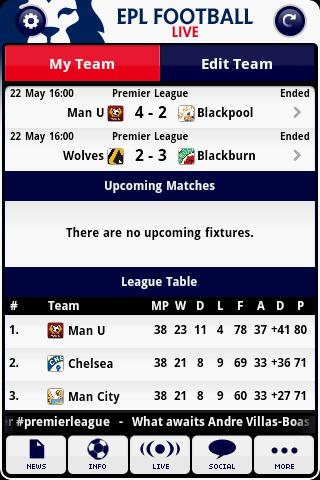 epl-football-live for android screenshot