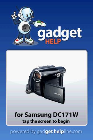 Samsung DVD DC171W Gadget Help