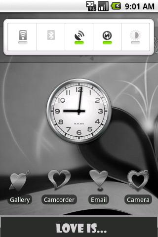 【免費個人化App】aHome Theme: Love Is (Black)-APP點子