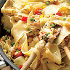 Crab-and-Corn Ribbon Pasta