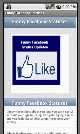 Funny Facebook Status Updates