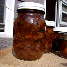Zucchini, Tomatillo and Ancho Chile Chutney