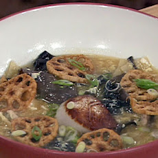 Seared Scallops and Hot and Sour Soup