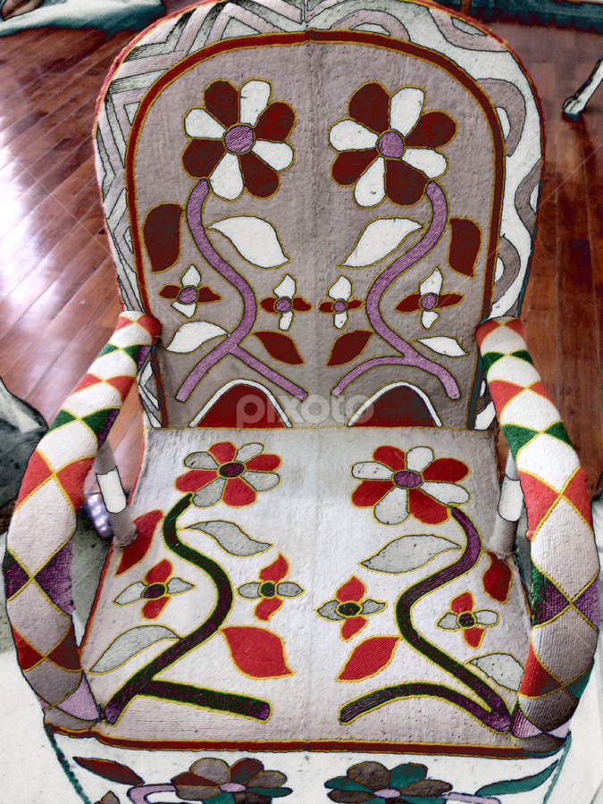 African Beaded Chair Furniture Artistic Objects Pixoto