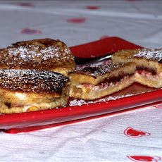 French Toast  With Raspberry, Chocolate &  Cream Cheese