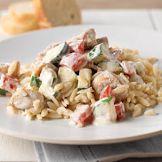 Creamy Italian Chicken and Orzo Skillet