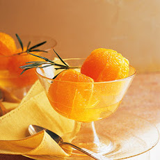 Oranges with Dessert Wine and Rosemary