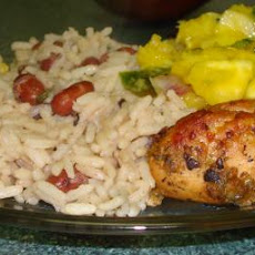 Taxi Stand Jerk Chicken With Pineapple Mango Salsa