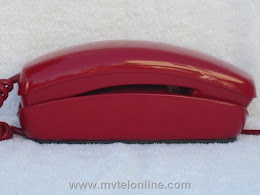 Desk Phones - Western Electric 1220A AD1 10 Button Trimline Red 1
