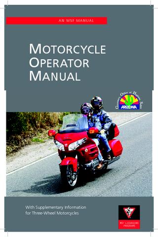 Arizona Motorcycle Handbook