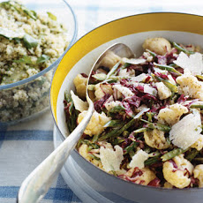 Radicchio Slaw with Green Beans and Cauliflower