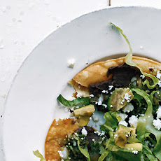 Black-Bean Tostados with Roasted Tomatillo Sauce