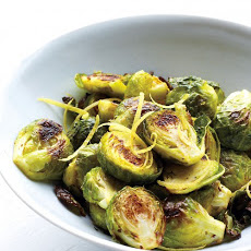Spiced Lemony Brussels Sprouts
