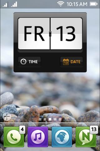 Retro Animated Clock Widget