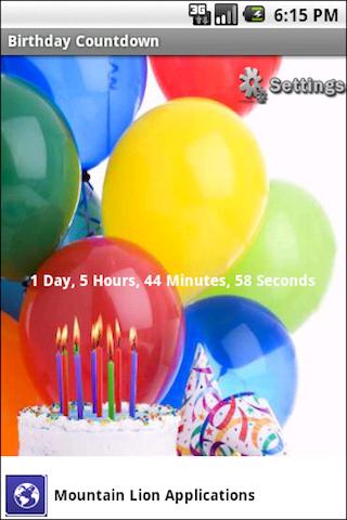 Free Birth Day Countdown