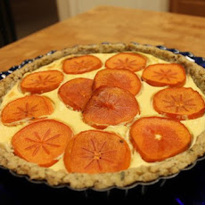 Persimmon Cheese Plate Tart