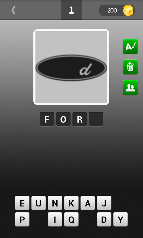 Android application Guess car brand screenshort