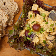 Curried Chicken Salad with Grapes and Cashews