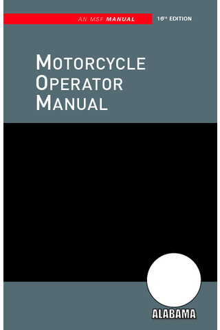 Alabama Motorcycle Manual