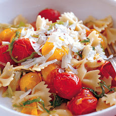 Farfalle with Wilted Frisée and Burst Tomatoes