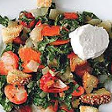 Roasted Vegetable Salad with Garlic Vinaigrette
