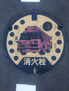 Manhole Art of Fire Truck
