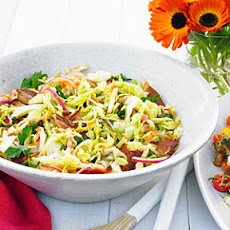 Warm Bacon and Herb Coleslaw