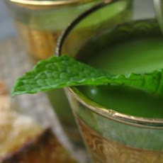 Indian Spiced Chilled Minted Pea Soup