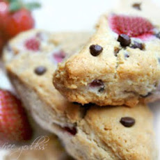Gluten-Free Strawberry Chocolate Chip Scones