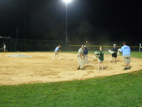 Volunteers and Park Staff working to get the field playable Volunteers and Park Staff working to get the field playable