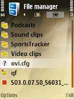 Transfer the Ovi configuration file to your phone by cable - gersbo.dk