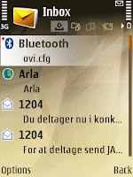 Transfer the Ovi configuration file to your phone by bluetooth - gersbo.dk