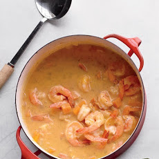 Butternut Squash Soup with Shrimp