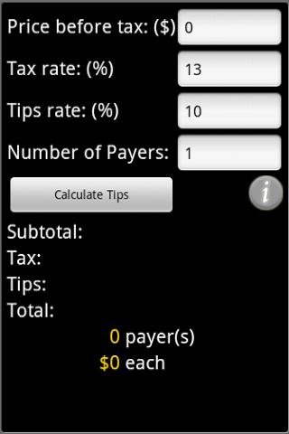 TipsCalc Tips Calculator