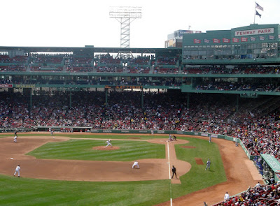 The View From the Green Monster in Fenway