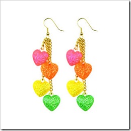 neon earrings