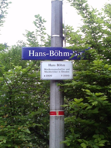 Gedenktafel Hans Böhm
