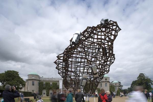 Land Rover’s car sculpture